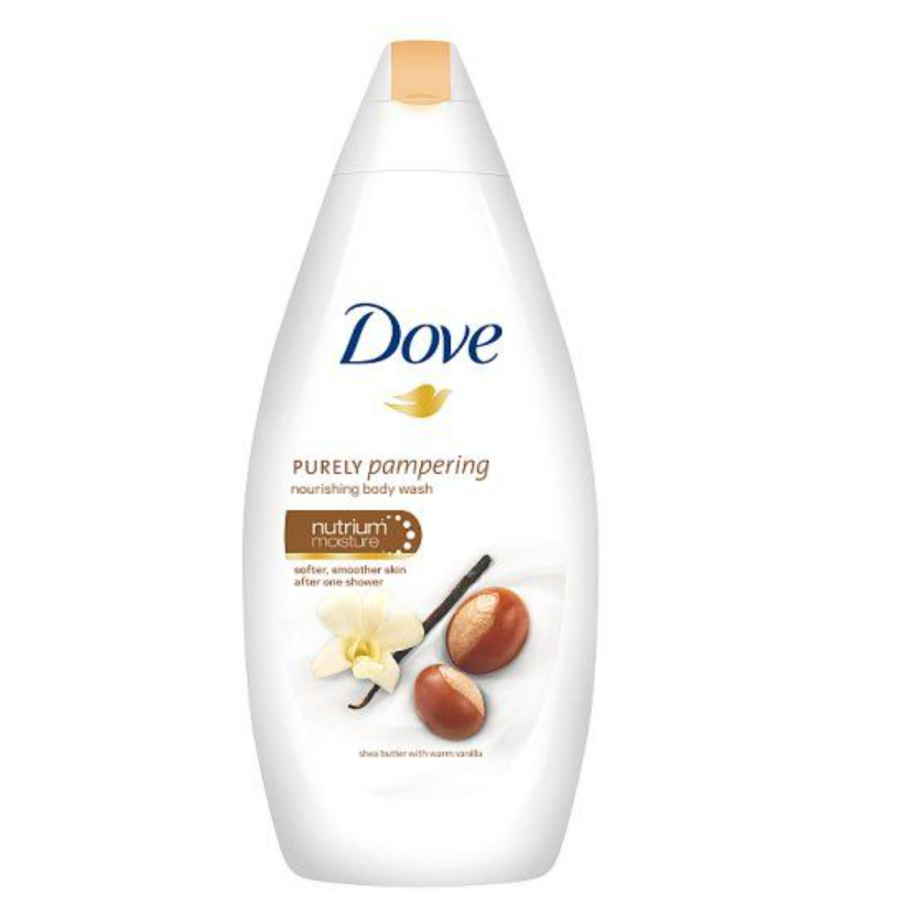 DOVE PURELY PAMPERING BODY EASH 16.9 OZ 500 ML
